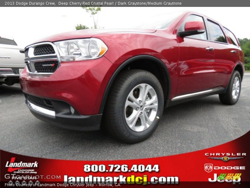 Deep Cherry Red Crystal Pearl / Dark Graystone/Medium Graystone 2013 Dodge Durango Crew