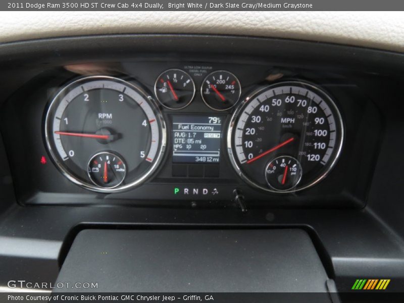 Bright White / Dark Slate Gray/Medium Graystone 2011 Dodge Ram 3500 HD ST Crew Cab 4x4 Dually