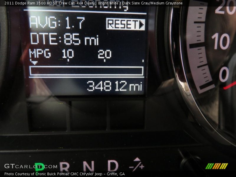 Bright White / Dark Slate Gray/Medium Graystone 2011 Dodge Ram 3500 HD ST Crew Cab 4x4 Dually