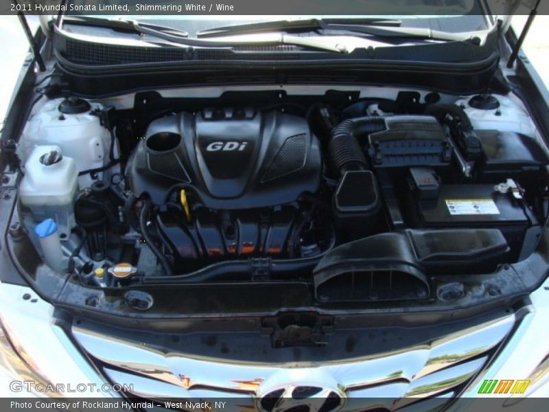 Shimmering White / Wine 2011 Hyundai Sonata Limited