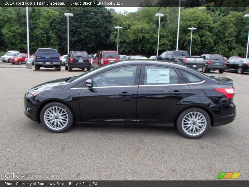 Tuxedo Black / Charcoal Black 2014 Ford Focus Titanium Sedan