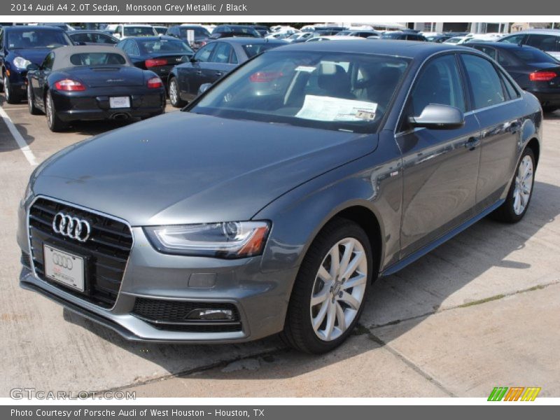 Monsoon Grey Metallic / Black 2014 Audi A4 2.0T Sedan