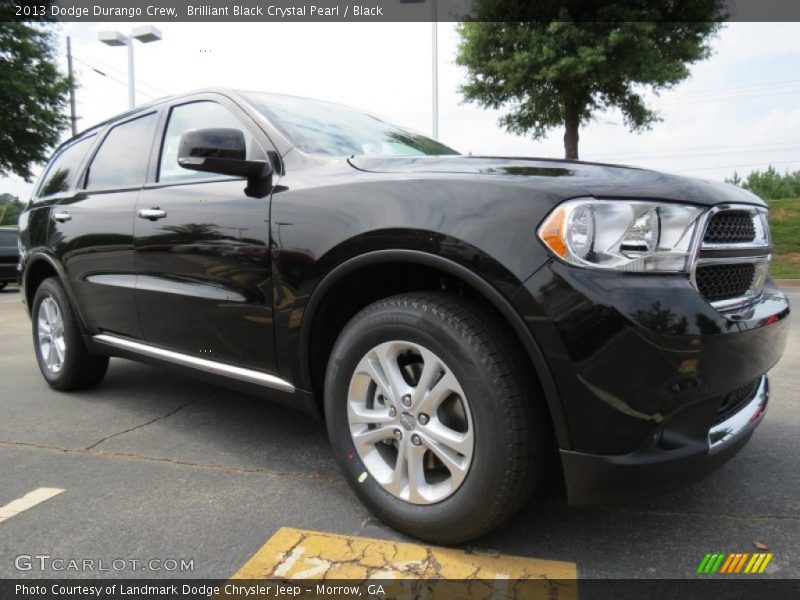 Brilliant Black Crystal Pearl / Black 2013 Dodge Durango Crew