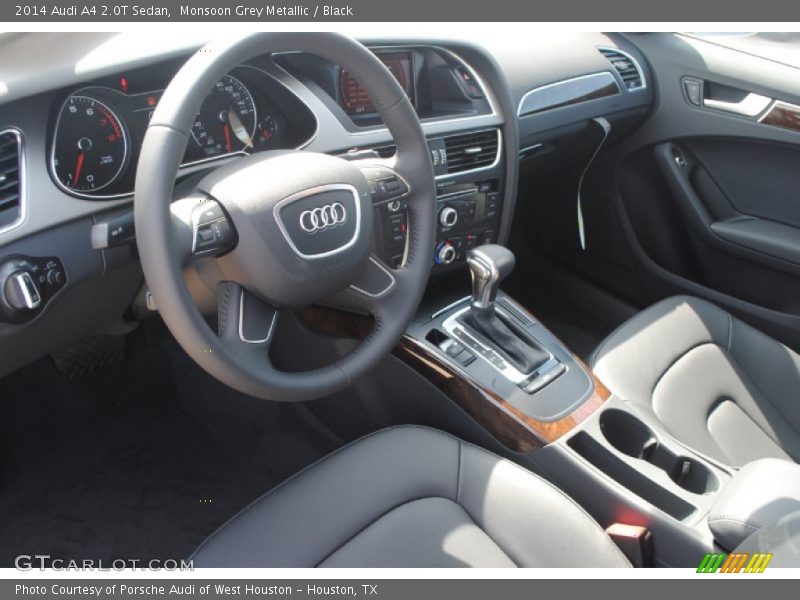 Monsoon Grey Metallic / Black 2014 Audi A4 2.0T Sedan