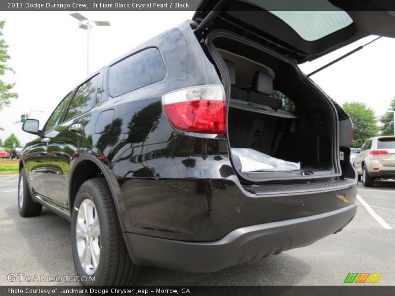 Brilliant Black Crystal Pearl / Black 2013 Dodge Durango Crew