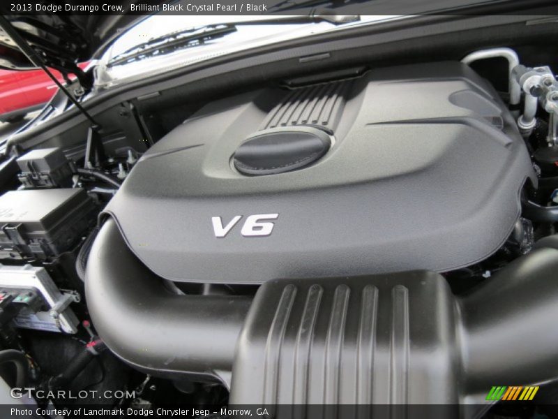 Brilliant Black Crystal Pearl / Black 2013 Dodge Durango Crew