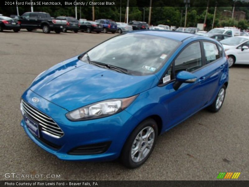 Blue Candy / Charcoal Black 2014 Ford Fiesta SE Hatchback