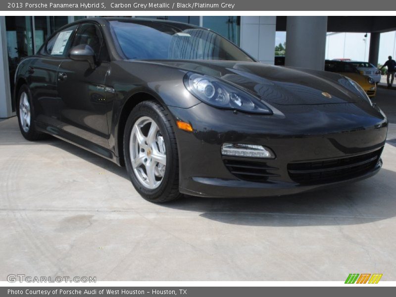 Carbon Grey Metallic / Black/Platinum Grey 2013 Porsche Panamera Hybrid S