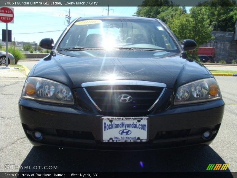 Ebony Black / Gray 2006 Hyundai Elantra GLS Sedan