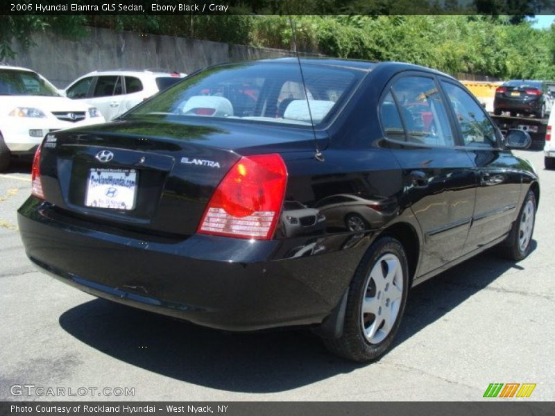 Ebony Black / Gray 2006 Hyundai Elantra GLS Sedan