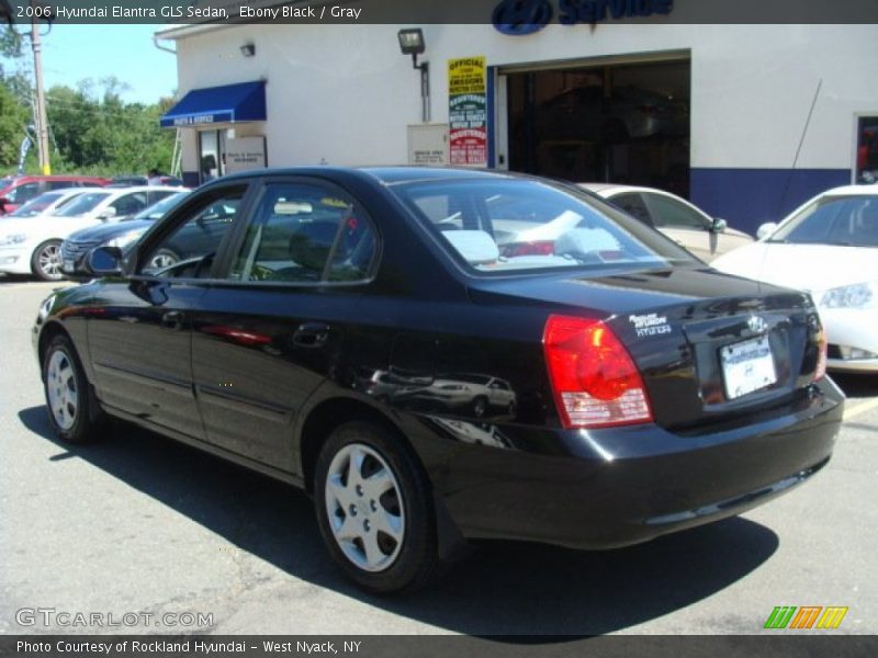 Ebony Black / Gray 2006 Hyundai Elantra GLS Sedan