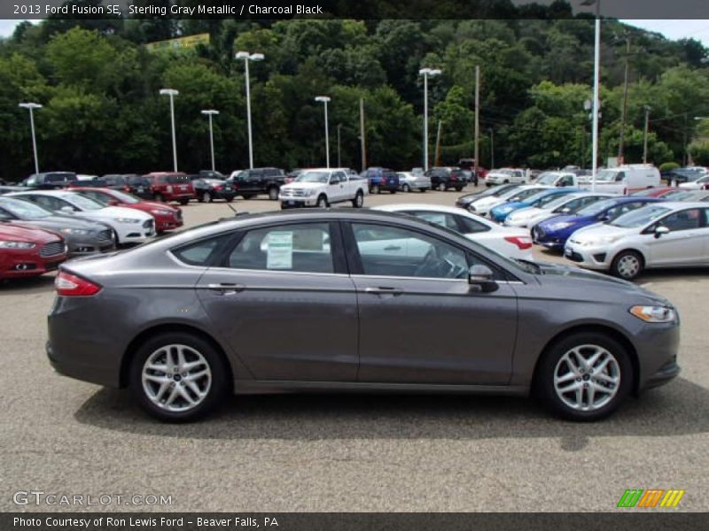 Sterling Gray Metallic / Charcoal Black 2013 Ford Fusion SE