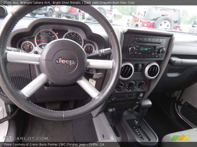 Bright Silver Metallic / Dark Slate Gray/Medium Slate Gray 2009 Jeep Wrangler Sahara 4x4