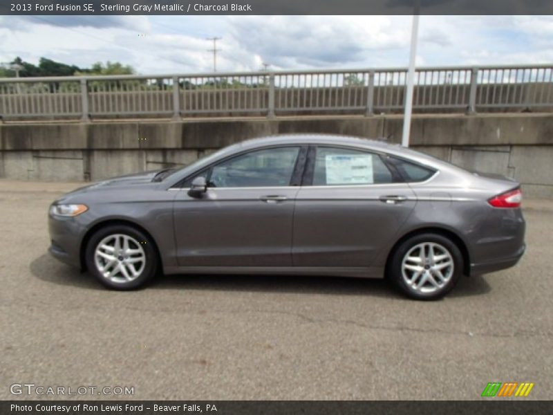 Sterling Gray Metallic / Charcoal Black 2013 Ford Fusion SE