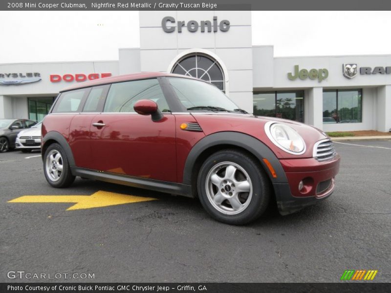 Nightfire Red Metallic / Gravity Tuscan Beige 2008 Mini Cooper Clubman