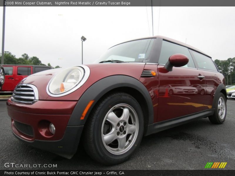 Nightfire Red Metallic / Gravity Tuscan Beige 2008 Mini Cooper Clubman