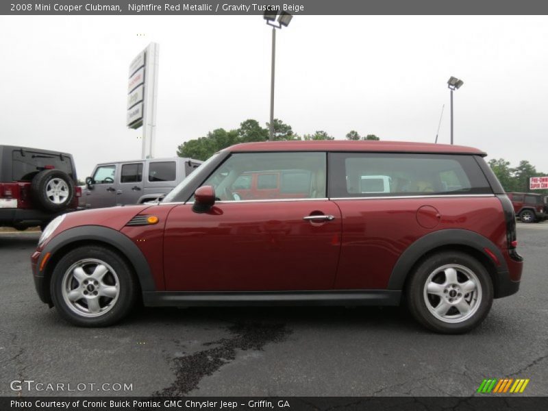 Nightfire Red Metallic / Gravity Tuscan Beige 2008 Mini Cooper Clubman