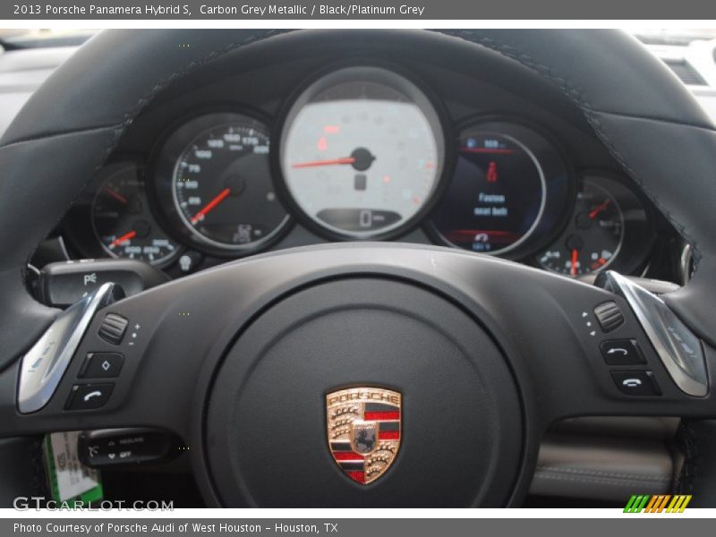 Carbon Grey Metallic / Black/Platinum Grey 2013 Porsche Panamera Hybrid S