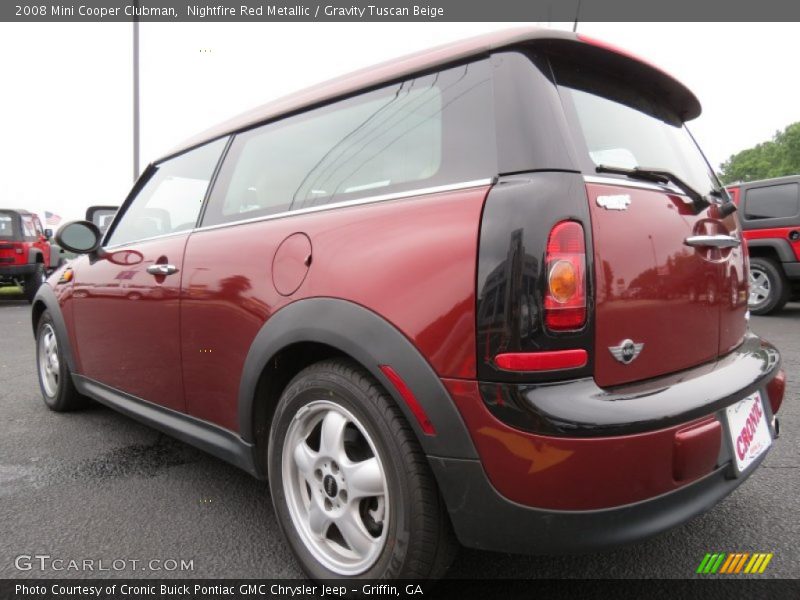 Nightfire Red Metallic / Gravity Tuscan Beige 2008 Mini Cooper Clubman