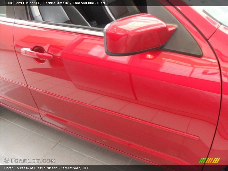 Redfire Metallic / Charcoal Black/Red 2008 Ford Fusion SEL