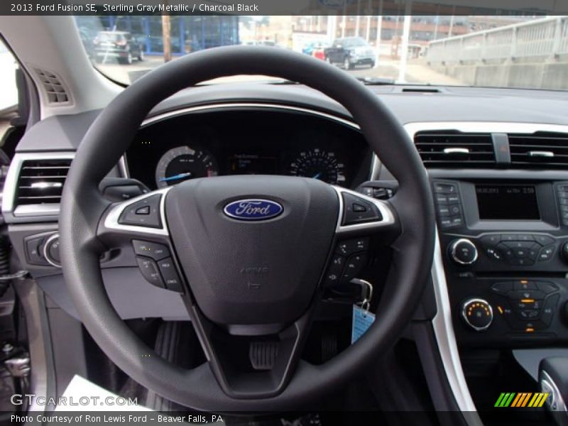 Sterling Gray Metallic / Charcoal Black 2013 Ford Fusion SE