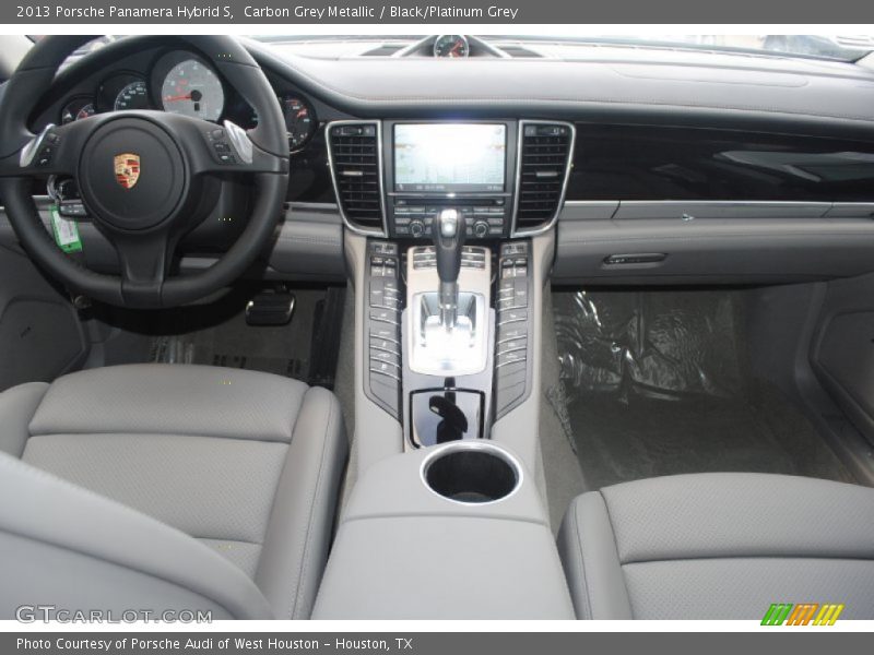 Carbon Grey Metallic / Black/Platinum Grey 2013 Porsche Panamera Hybrid S