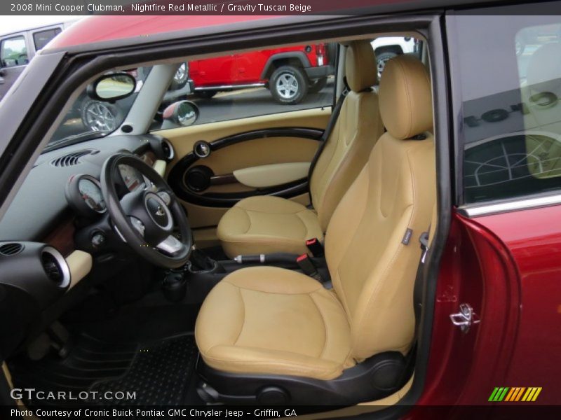 Nightfire Red Metallic / Gravity Tuscan Beige 2008 Mini Cooper Clubman