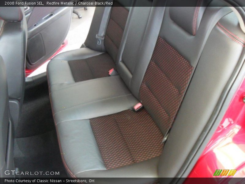 Redfire Metallic / Charcoal Black/Red 2008 Ford Fusion SEL