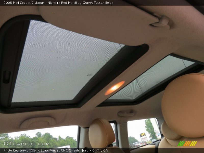 Nightfire Red Metallic / Gravity Tuscan Beige 2008 Mini Cooper Clubman