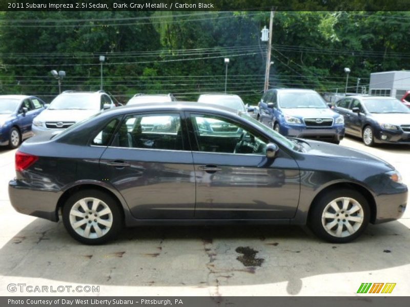 Dark Gray Metallic / Carbon Black 2011 Subaru Impreza 2.5i Sedan