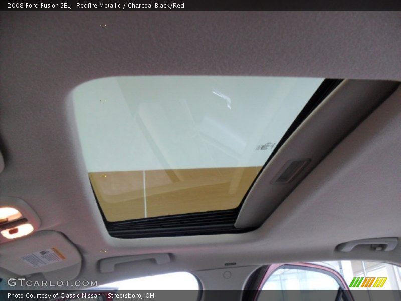 Redfire Metallic / Charcoal Black/Red 2008 Ford Fusion SEL