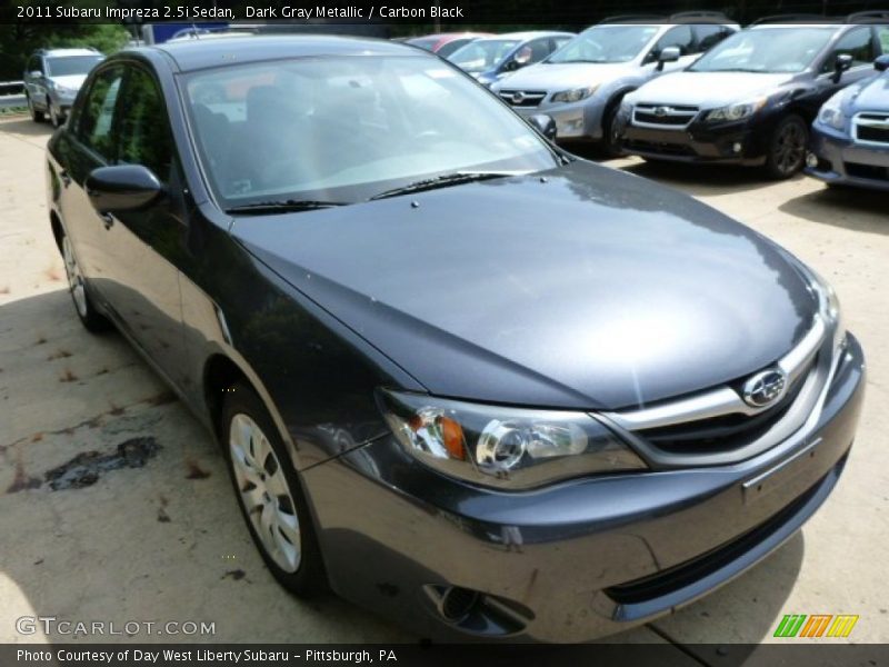 Dark Gray Metallic / Carbon Black 2011 Subaru Impreza 2.5i Sedan