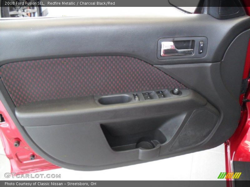 Redfire Metallic / Charcoal Black/Red 2008 Ford Fusion SEL