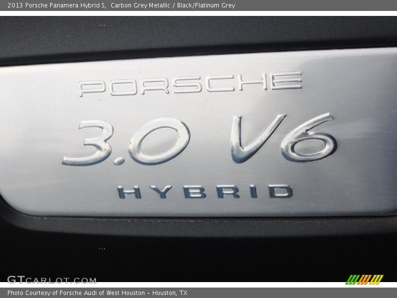 Carbon Grey Metallic / Black/Platinum Grey 2013 Porsche Panamera Hybrid S