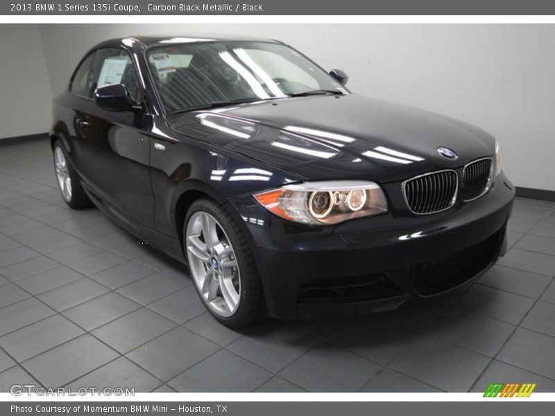 Carbon Black Metallic / Black 2013 BMW 1 Series 135i Coupe