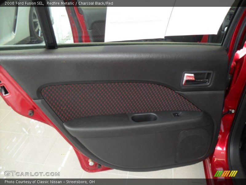 Redfire Metallic / Charcoal Black/Red 2008 Ford Fusion SEL