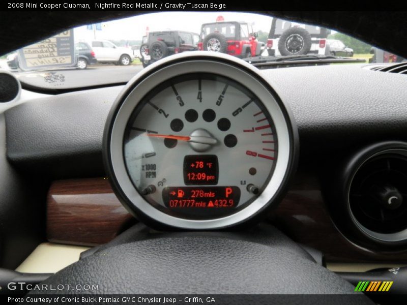 Nightfire Red Metallic / Gravity Tuscan Beige 2008 Mini Cooper Clubman