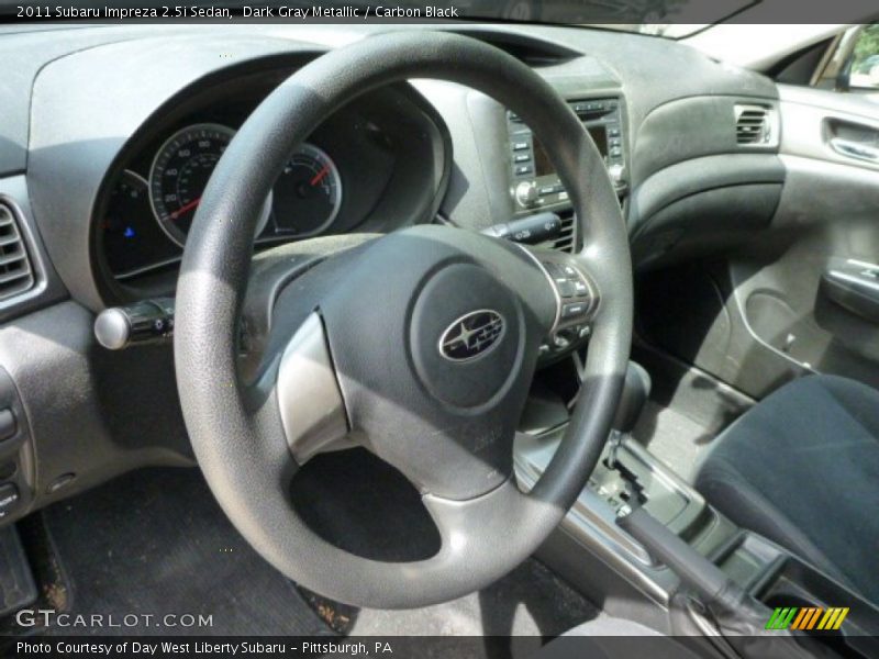 Dark Gray Metallic / Carbon Black 2011 Subaru Impreza 2.5i Sedan