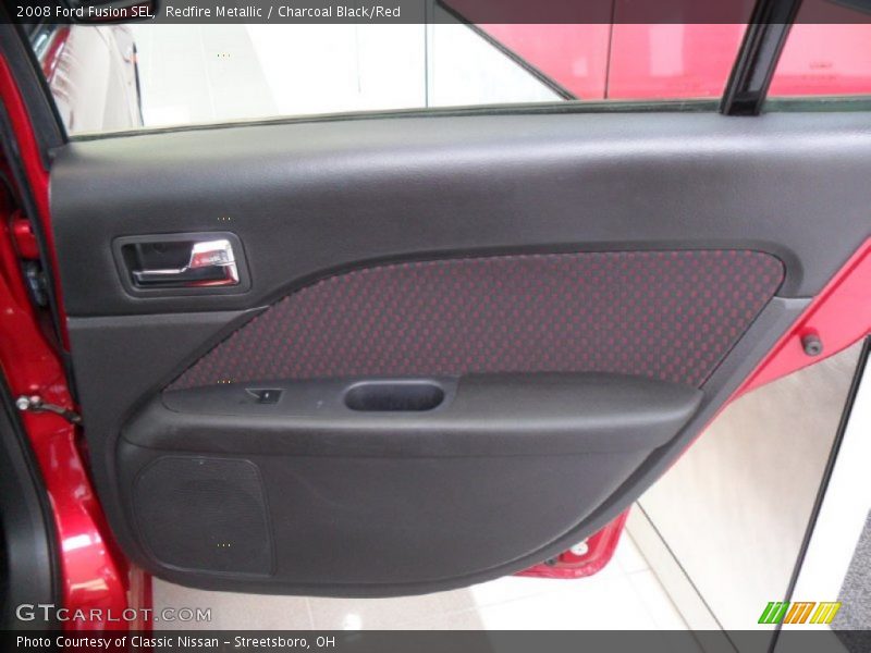Redfire Metallic / Charcoal Black/Red 2008 Ford Fusion SEL