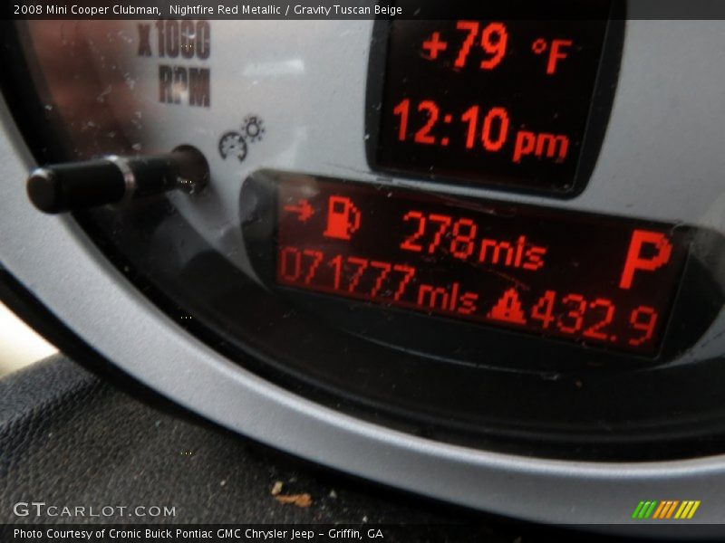 Nightfire Red Metallic / Gravity Tuscan Beige 2008 Mini Cooper Clubman