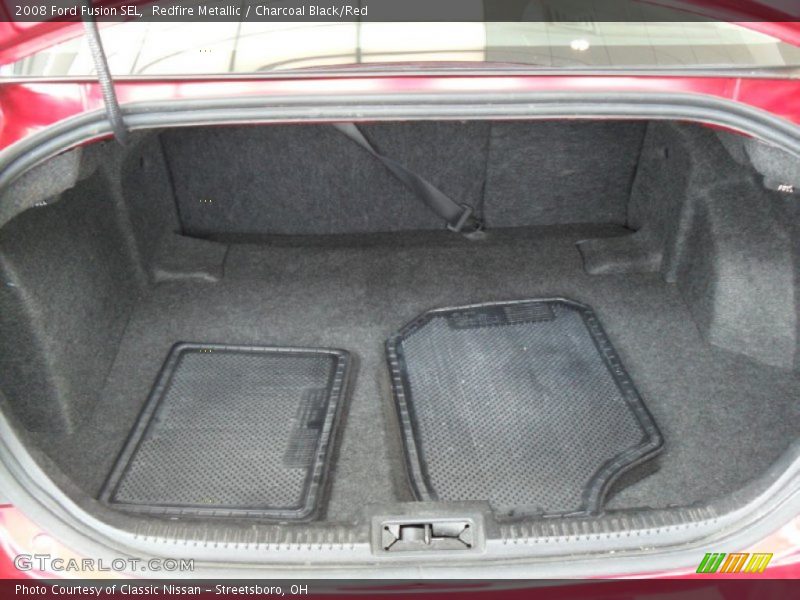 Redfire Metallic / Charcoal Black/Red 2008 Ford Fusion SEL