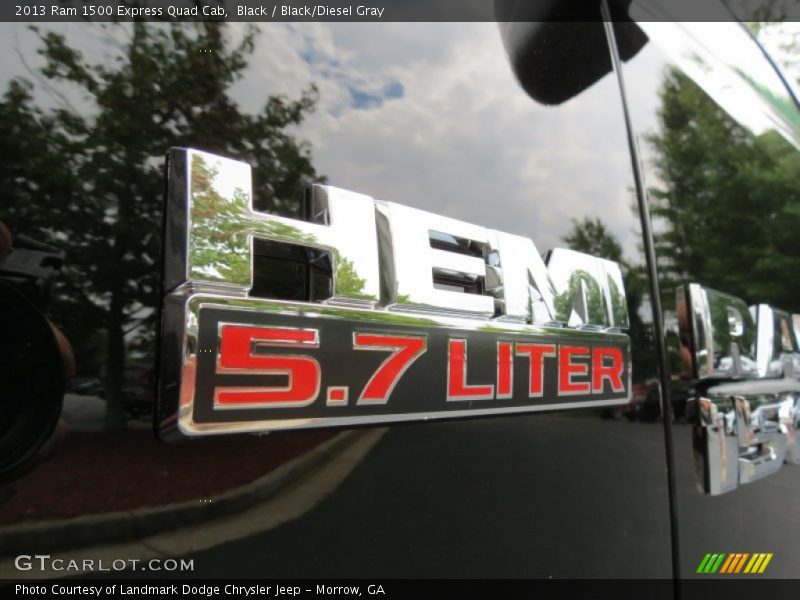 Black / Black/Diesel Gray 2013 Ram 1500 Express Quad Cab