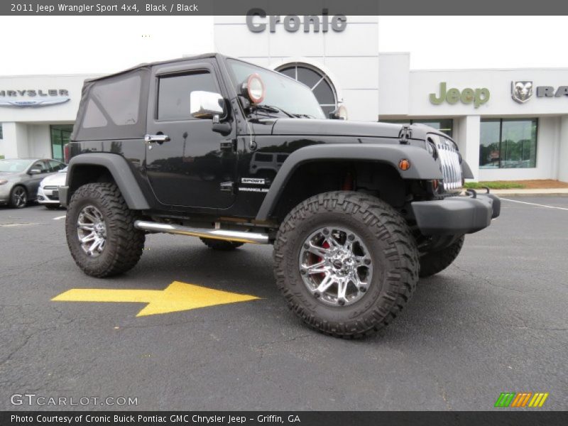 Black / Black 2011 Jeep Wrangler Sport 4x4