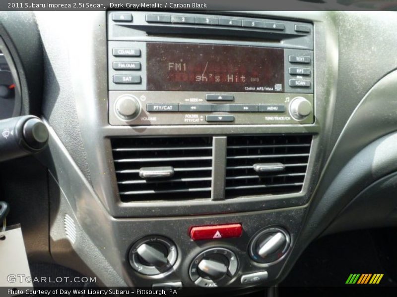 Dark Gray Metallic / Carbon Black 2011 Subaru Impreza 2.5i Sedan