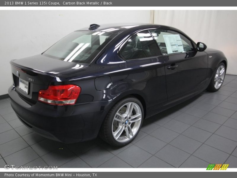 Carbon Black Metallic / Black 2013 BMW 1 Series 135i Coupe