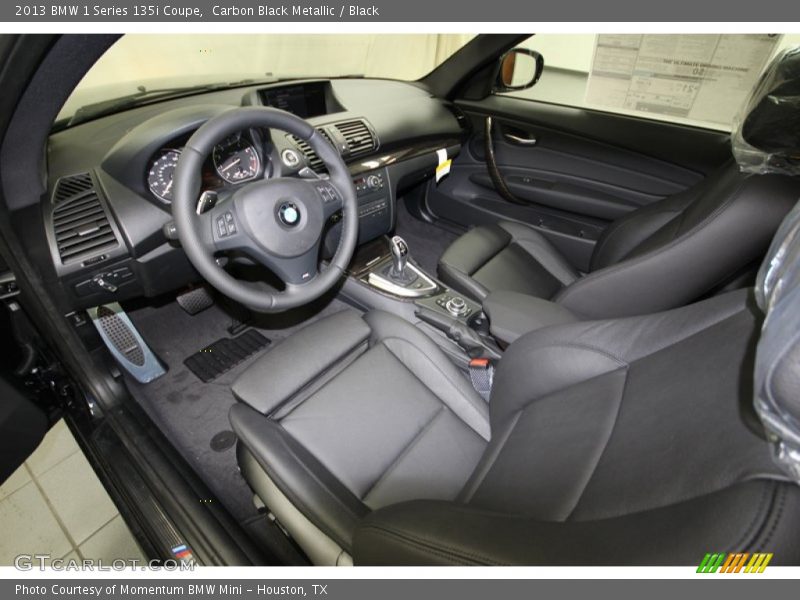  2013 1 Series 135i Coupe Black Interior