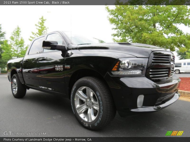 Black / Black 2013 Ram 1500 Sport Crew Cab