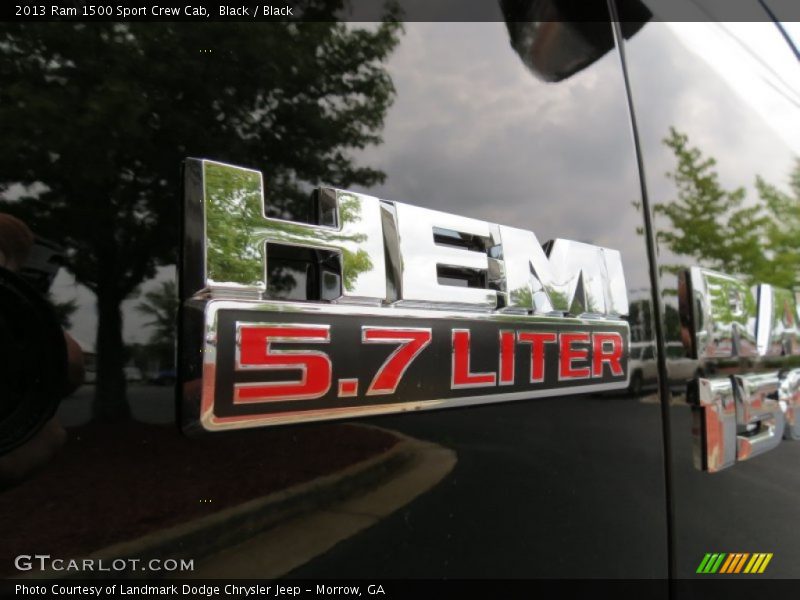 Black / Black 2013 Ram 1500 Sport Crew Cab
