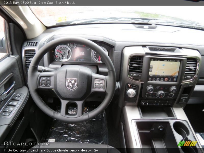 Black / Black 2013 Ram 1500 Sport Crew Cab