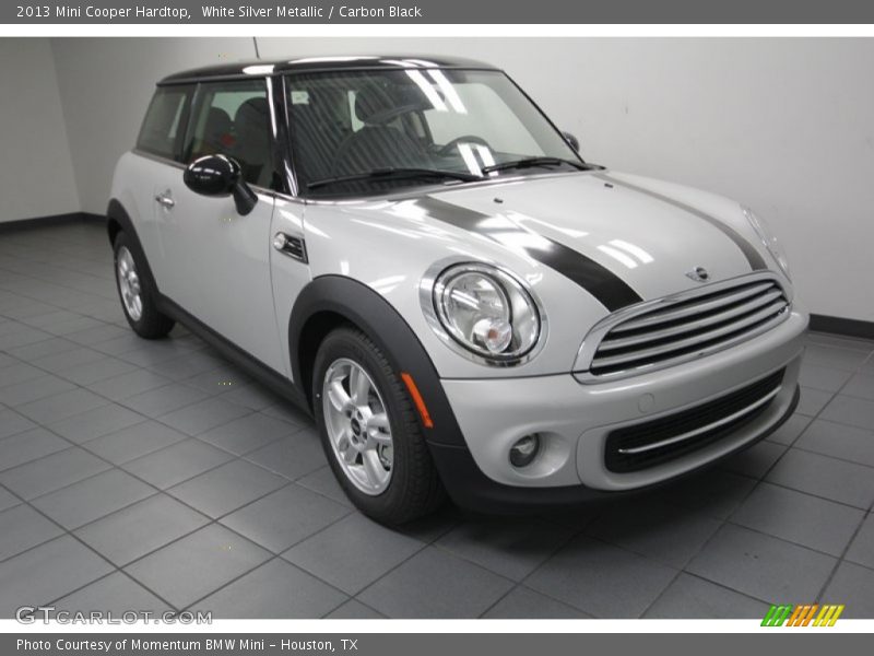 White Silver Metallic / Carbon Black 2013 Mini Cooper Hardtop